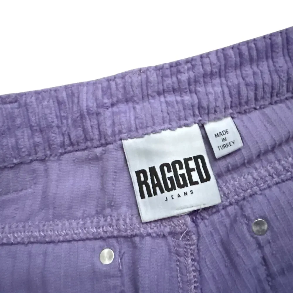 Ragged Jeans Mens 34 Purple Corduroy Pants Straight Leg Casual Cotton 29
